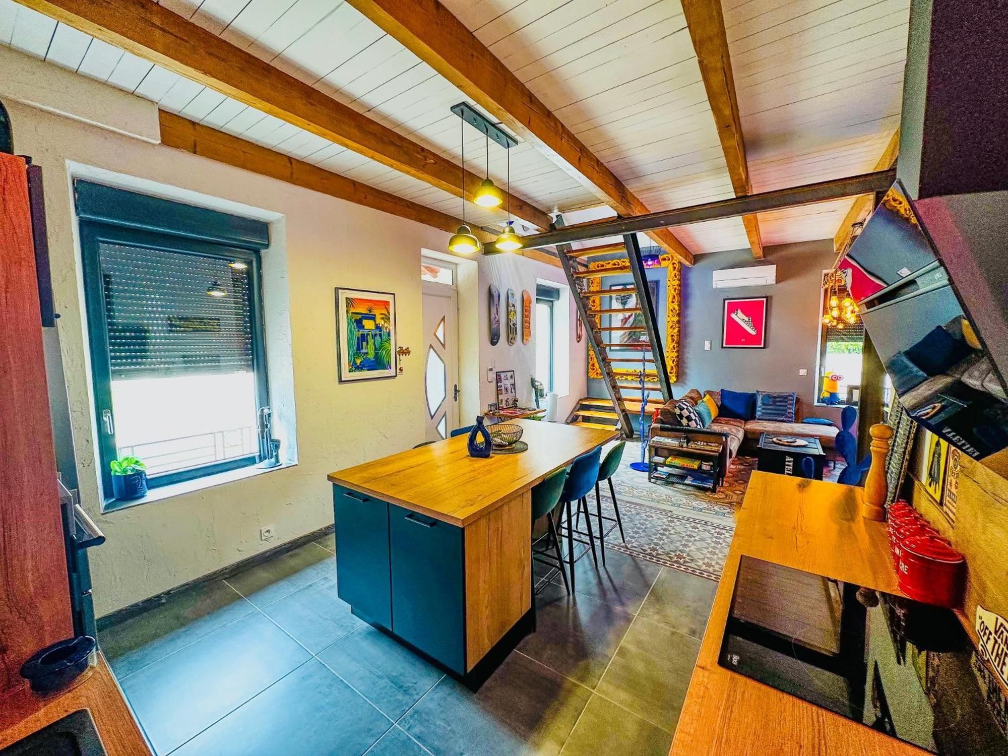 Loft Modern Avec Jardin Piscine Et Pool House Villa Lavalette Buitenkant foto