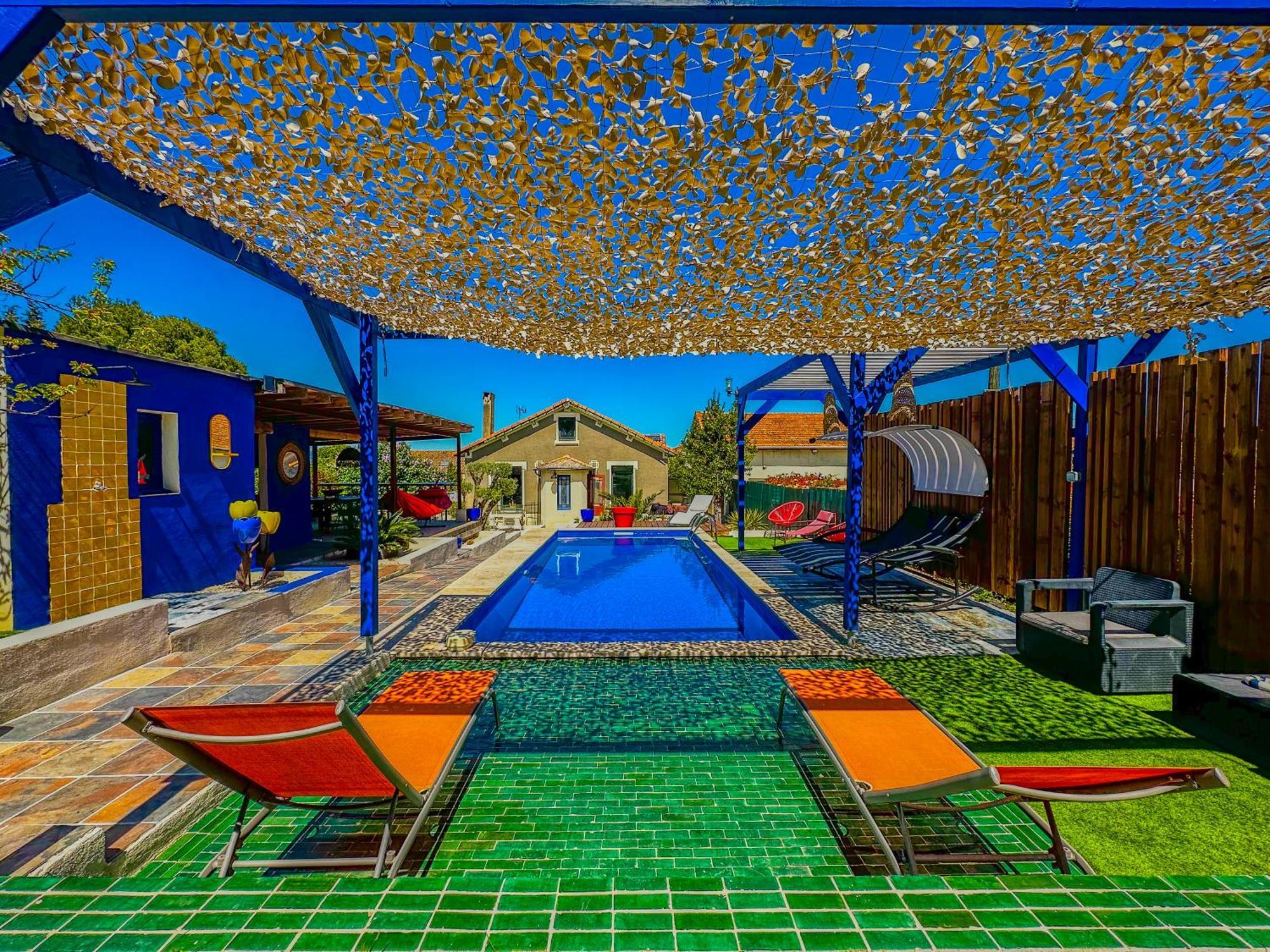Loft Modern Avec Jardin Piscine Et Pool House Villa Lavalette Buitenkant foto