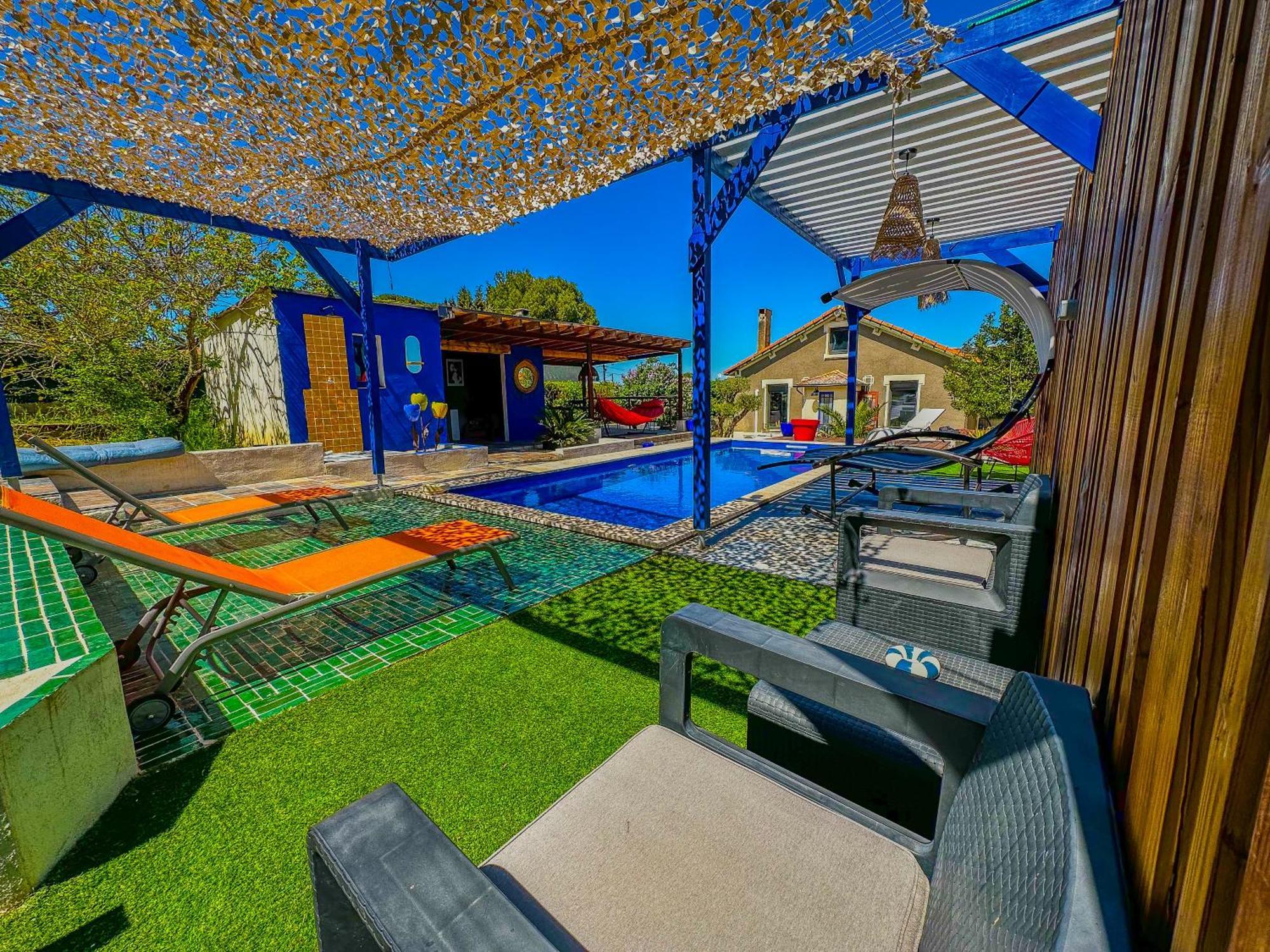 Loft Modern Avec Jardin Piscine Et Pool House Villa Lavalette Buitenkant foto