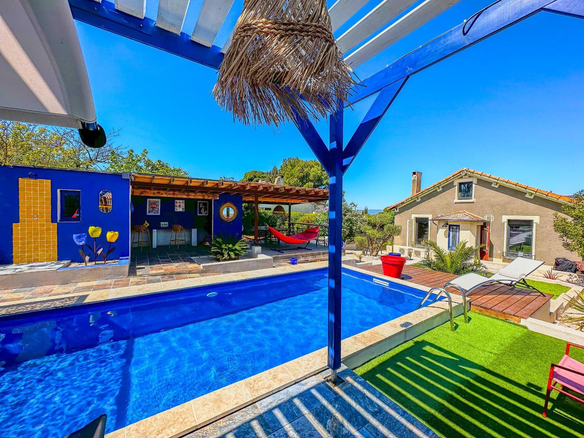 Loft Modern Avec Jardin Piscine Et Pool House Villa Lavalette Buitenkant foto